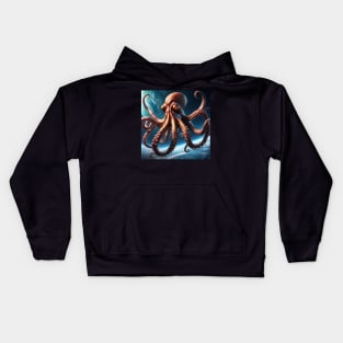 Space Octopus Kids Hoodie